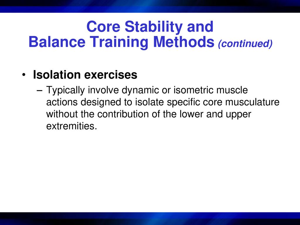 Exercise Technique for Alternative Modes ppt download